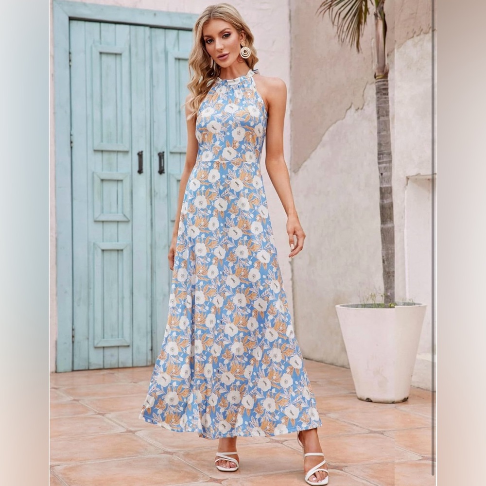 Women’s floral maxi dress size XL